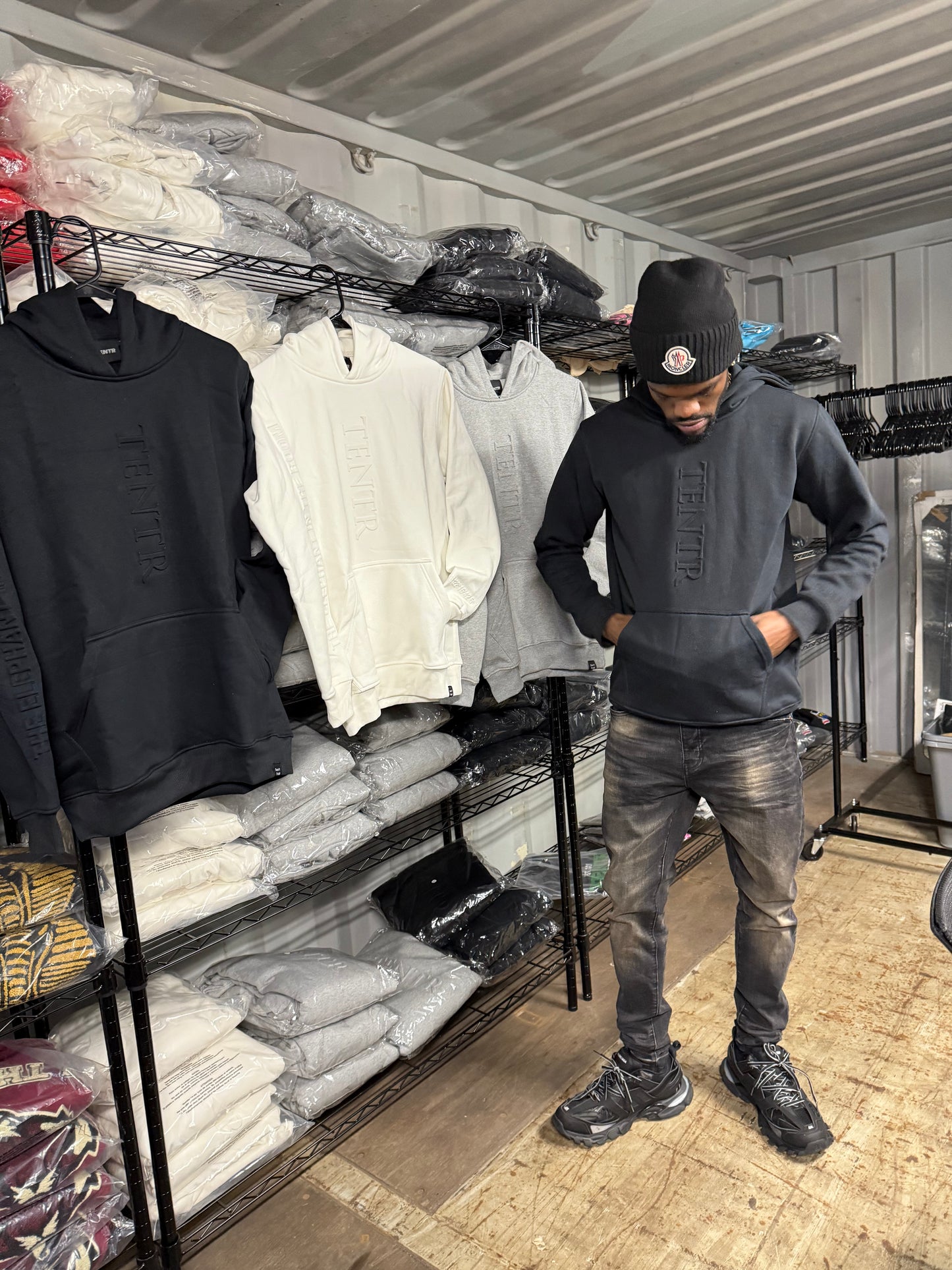 " The Trifecta Embossed Hoodie – CEO Special Drop"