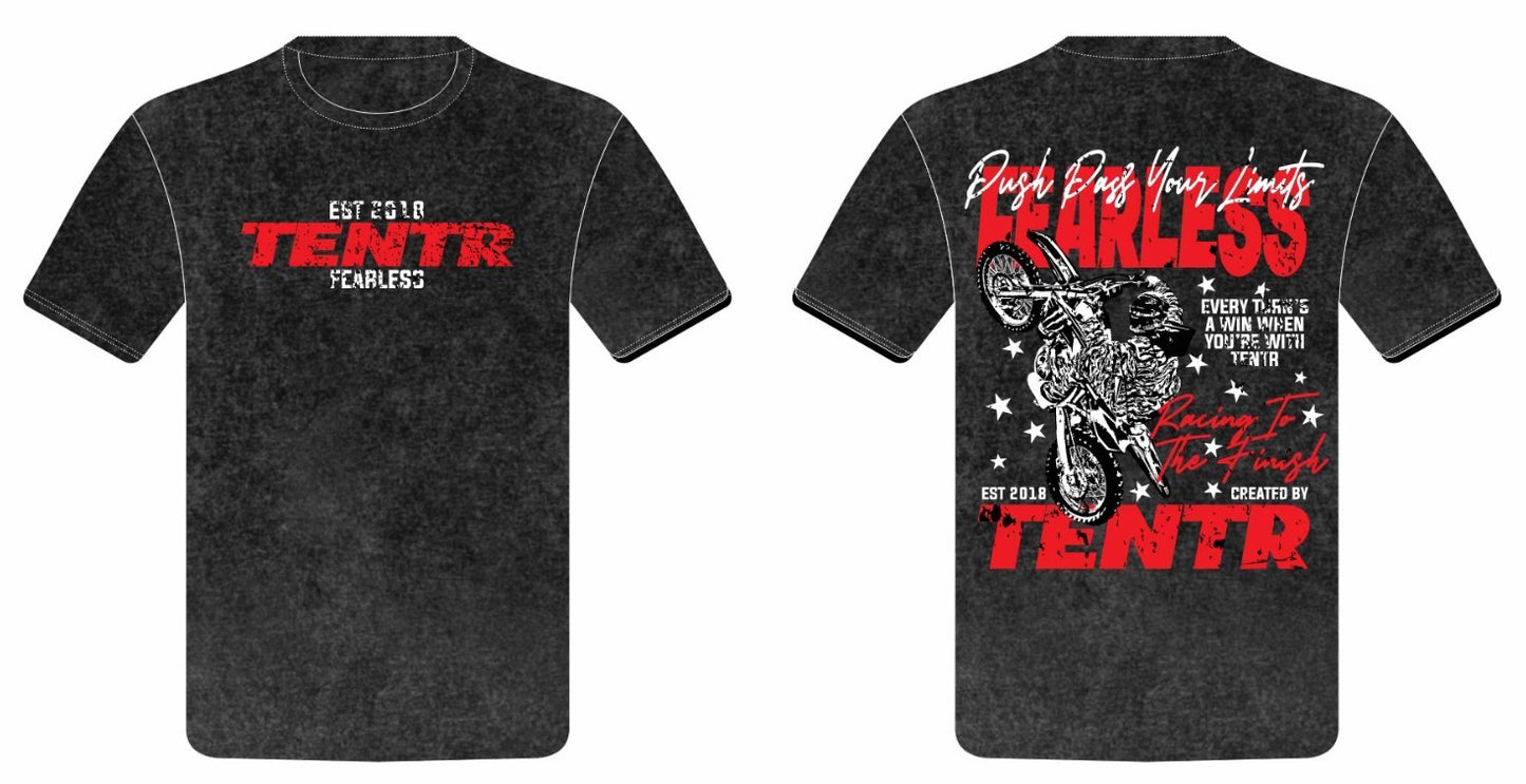 "Fearless Tee" Black & Red