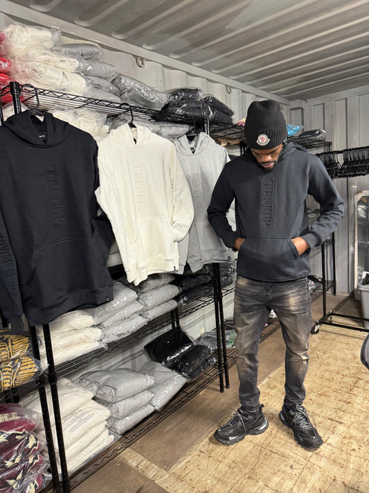 " The Trifecta Embossed Hoodie – CEO Special Drop"