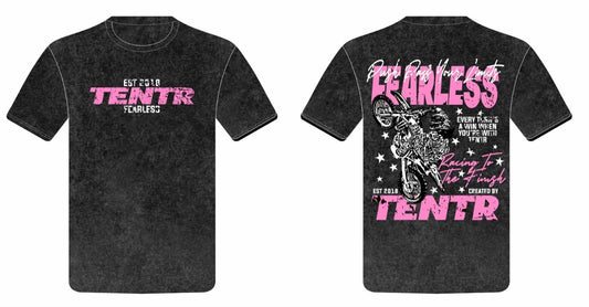 "Fearless Tee" Black & Pink