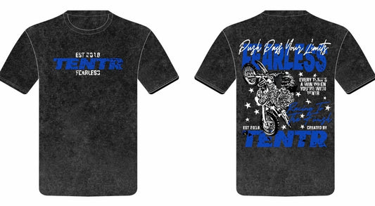 "Fearless Tee" Black & Blue